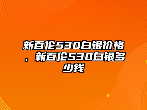 新百倫530白銀價(jià)格，新百倫530白銀多少錢