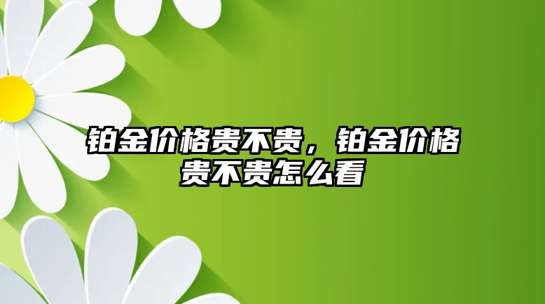 鉑金價(jià)格貴不貴，鉑金價(jià)格貴不貴怎么看