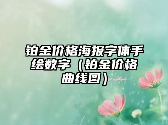 鉑金價格海報字體手繪數(shù)字（鉑金價格曲線圖）