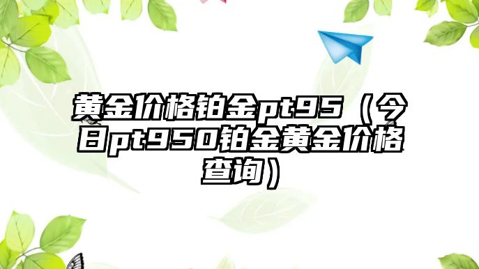 黃金價格鉑金pt95（今日pt950鉑金黃金價格查詢）