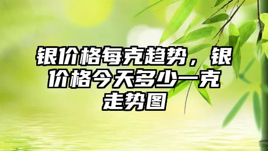 銀價格每克趨勢，銀價格今天多少一克走勢圖