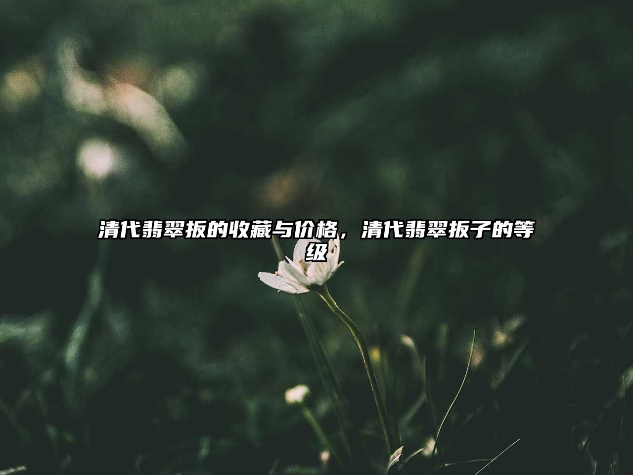 清代翡翠扳的收藏與價(jià)格，清代翡翠扳子的等級(jí)