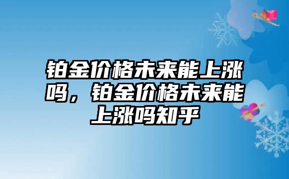 鉑金價(jià)格未來能上漲嗎，鉑金價(jià)格未來能上漲嗎知乎