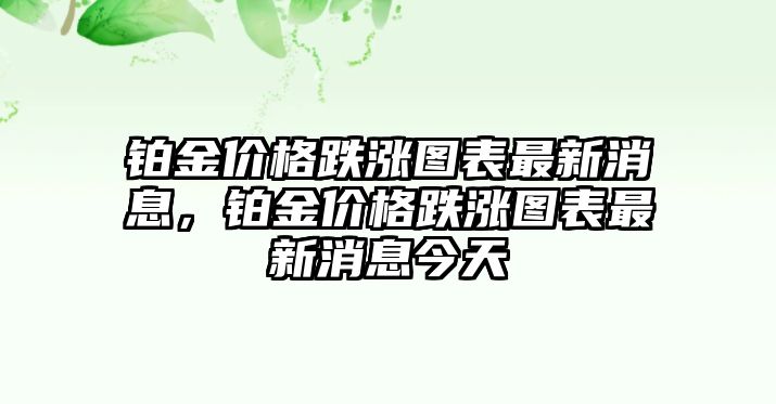 鉑金價(jià)格跌漲圖表最新消息，鉑金價(jià)格跌漲圖表最新消息今天